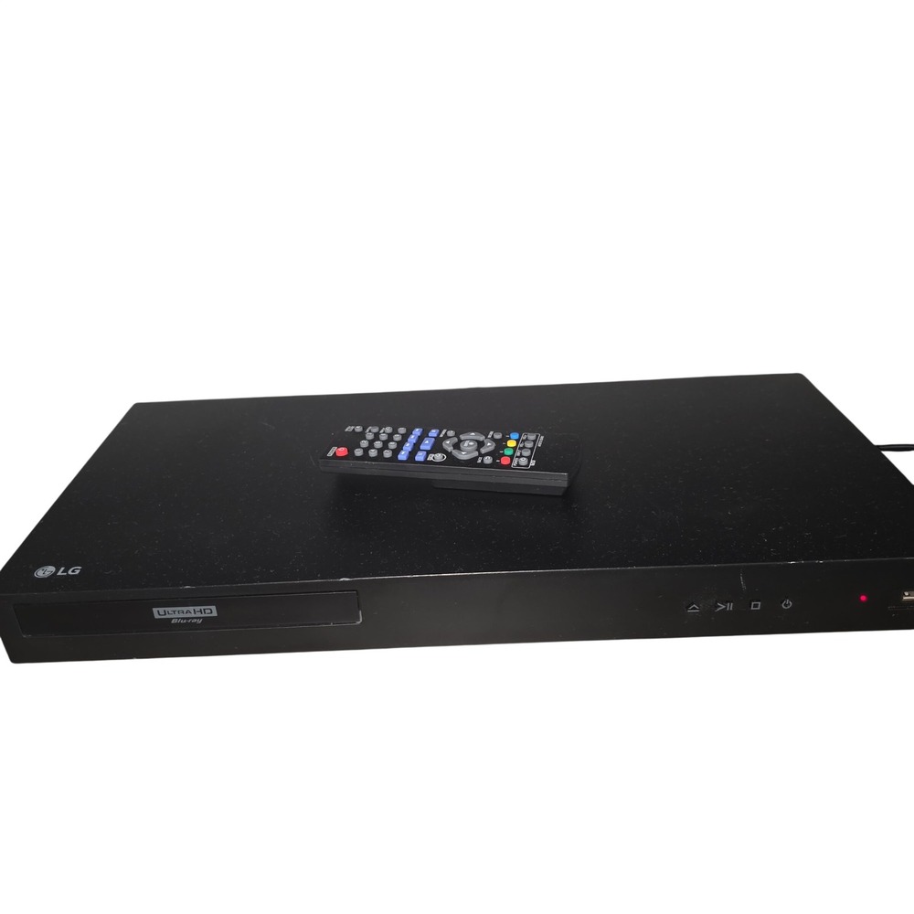LG UP875 4K Ultra HD 3D Blu-Ray Player DVD W/Remote, 4K Streamer, Tested!